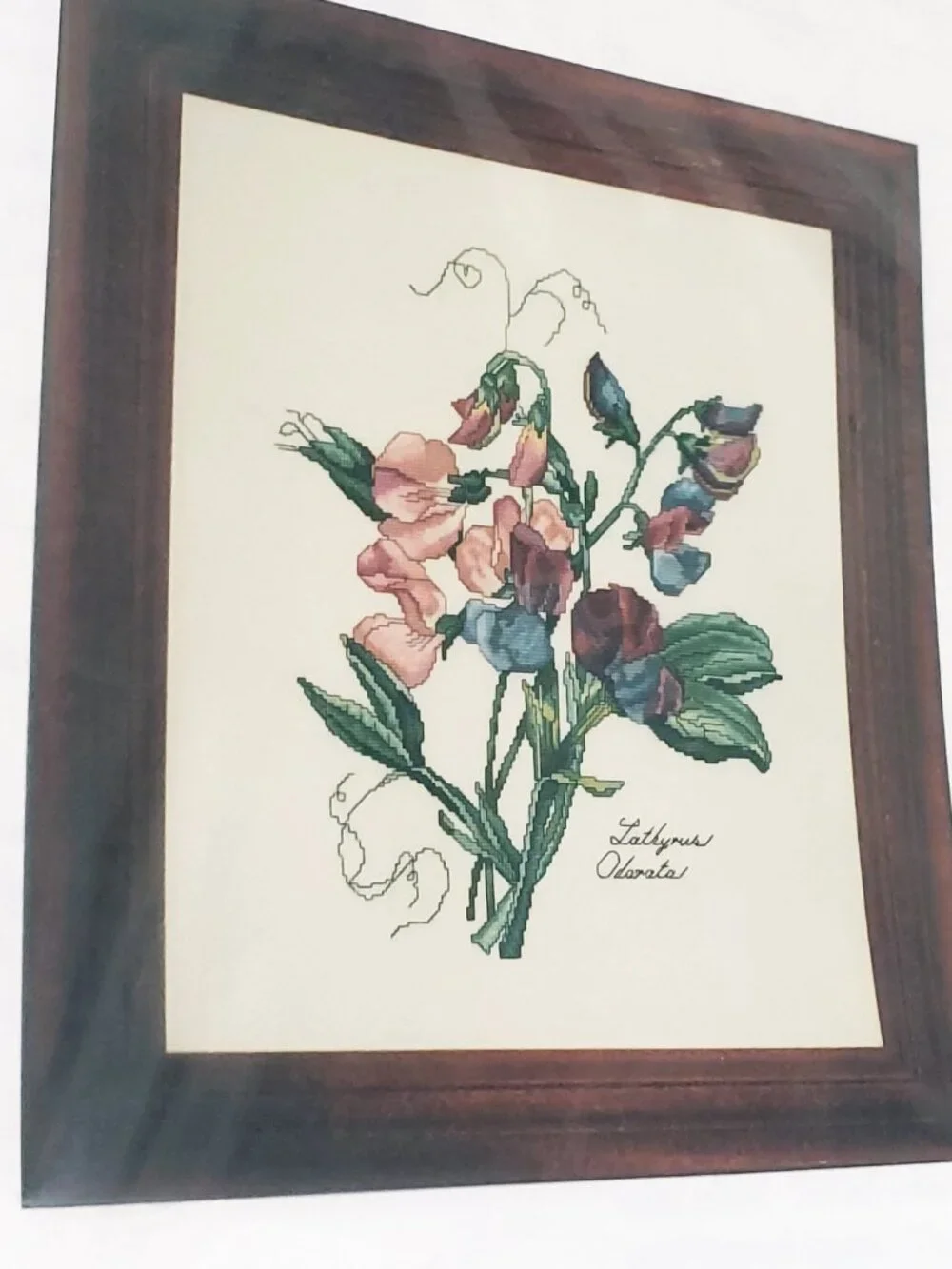 Sweet Peas Flower #20 Counted Cross Stitch Chart-Pak The Lilac Studio 1994